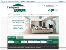 Tablet Screenshot of finquespalau.com